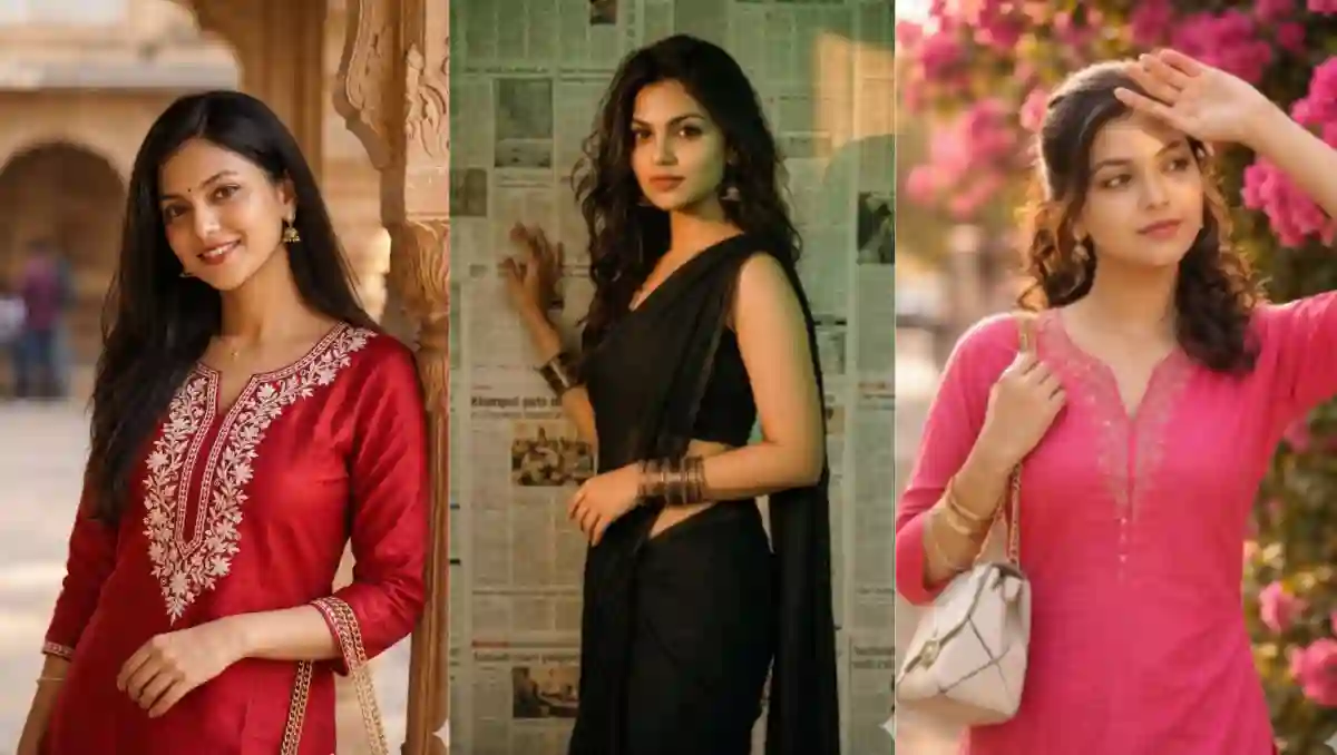 12+ Viral AI Portrait Prompts for Indian Aesthetic Photoshoots (Golden Hour, Saree & Soft Glam)