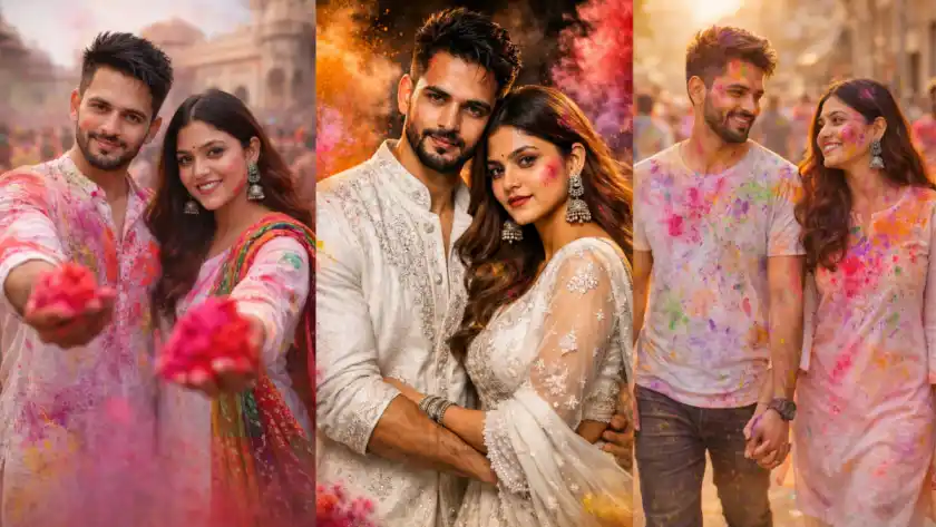 Holi AI Couple Photo: Turn Your Love Story into a Cinematic Festival Moment