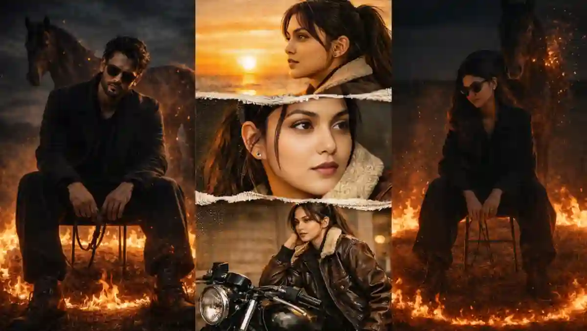 Dark Cinematic Fire Horse Portrait Prompt – Viral AI Image Prompt for Gemini