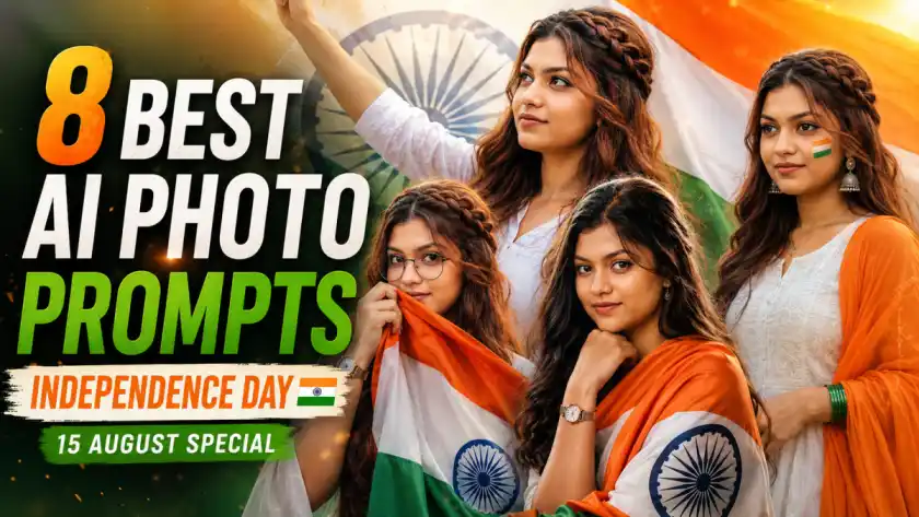 Best AI Independence Day Photo Editing ChatGPT Prompts for 15 August | Indian Tricolor Photo Prompts
