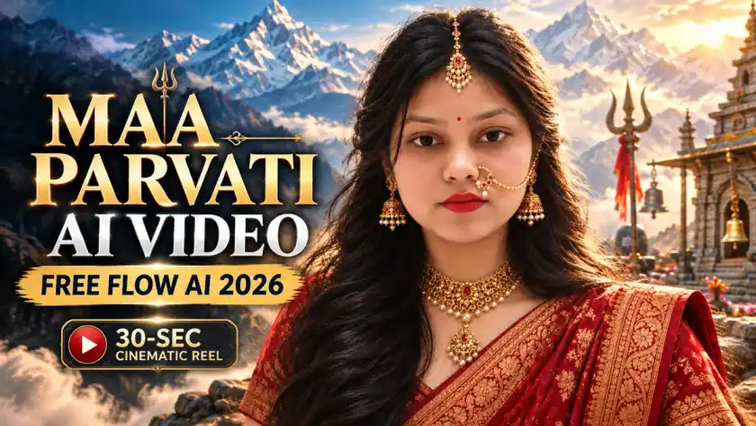 Maa Parvati AI Video Editing Prompt: Create a Divine Cinematic Video from Your Photo