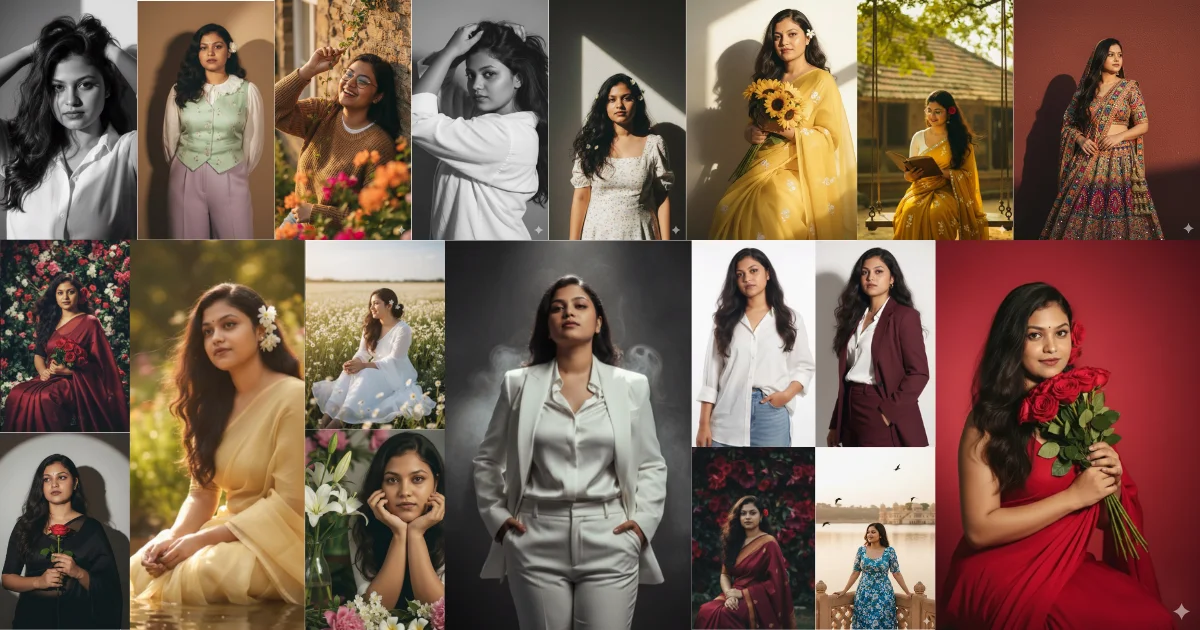 20 Best Google Gemini AI Photo Editing Prompts for Girls to Create Stunning 4K HD Portraits