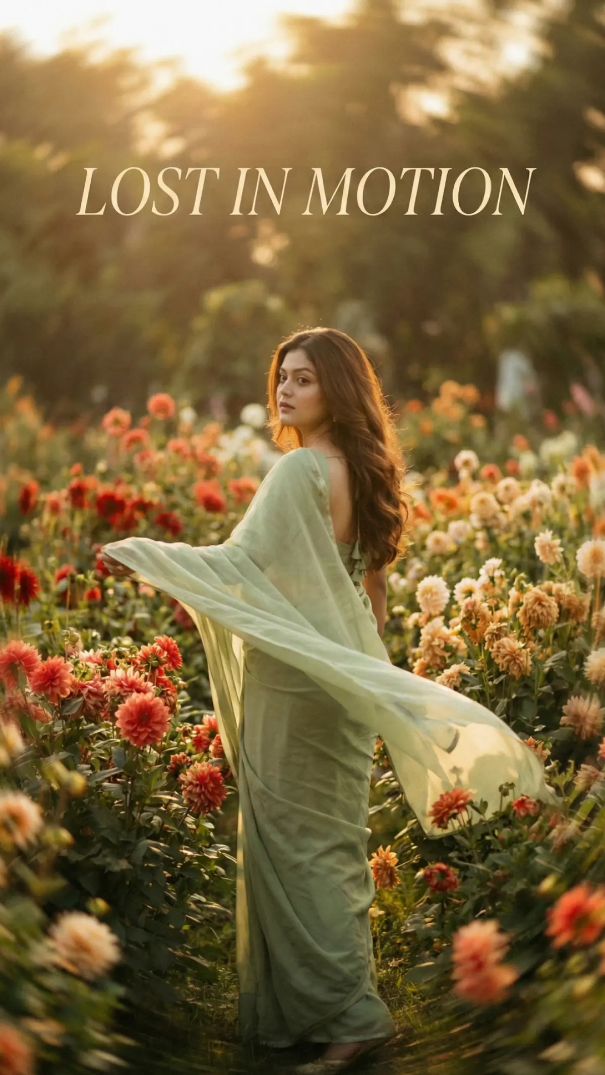 Lost in Motion: A Dreamlike Cinematic Journey Through Blooming Silence