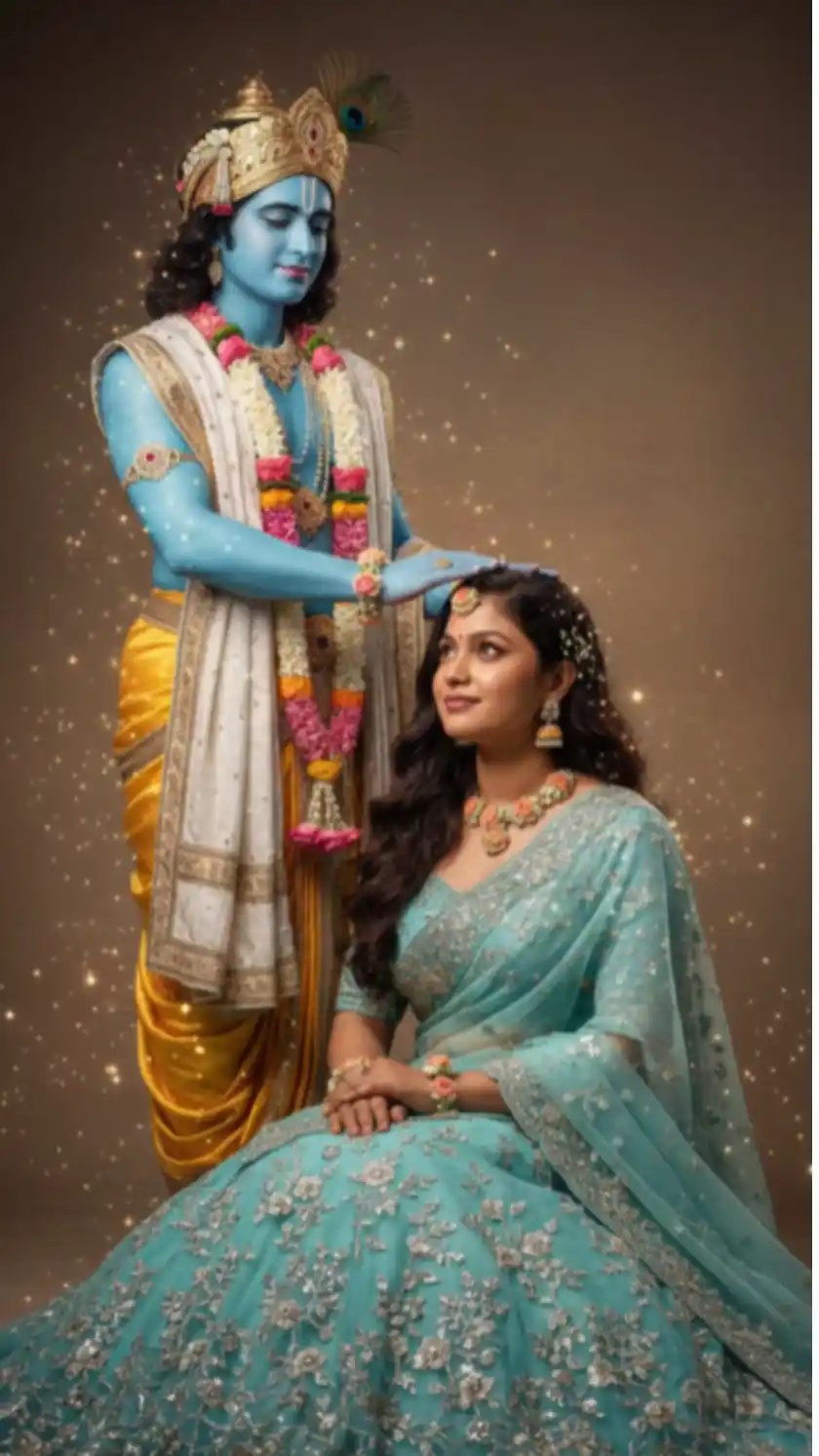 Divine Krishna Blessing | 8K Cinematic AI Portrait